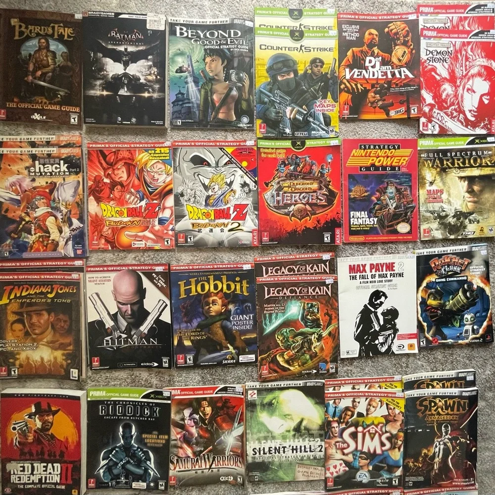 Strategy Guides Let me know which ones you want a separate listing for